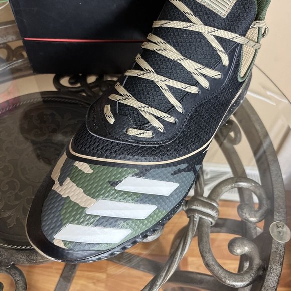 ✅ Addidas Icon V Bounce Men USA Camo Baseball Metal Cleats Shoes‎ FX4258 Size 14